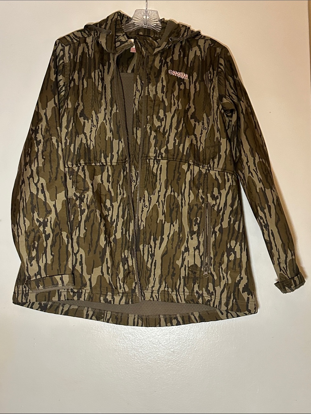 Magellan Outdoors Olive & Khaki Camo Utility Hooded Jacket